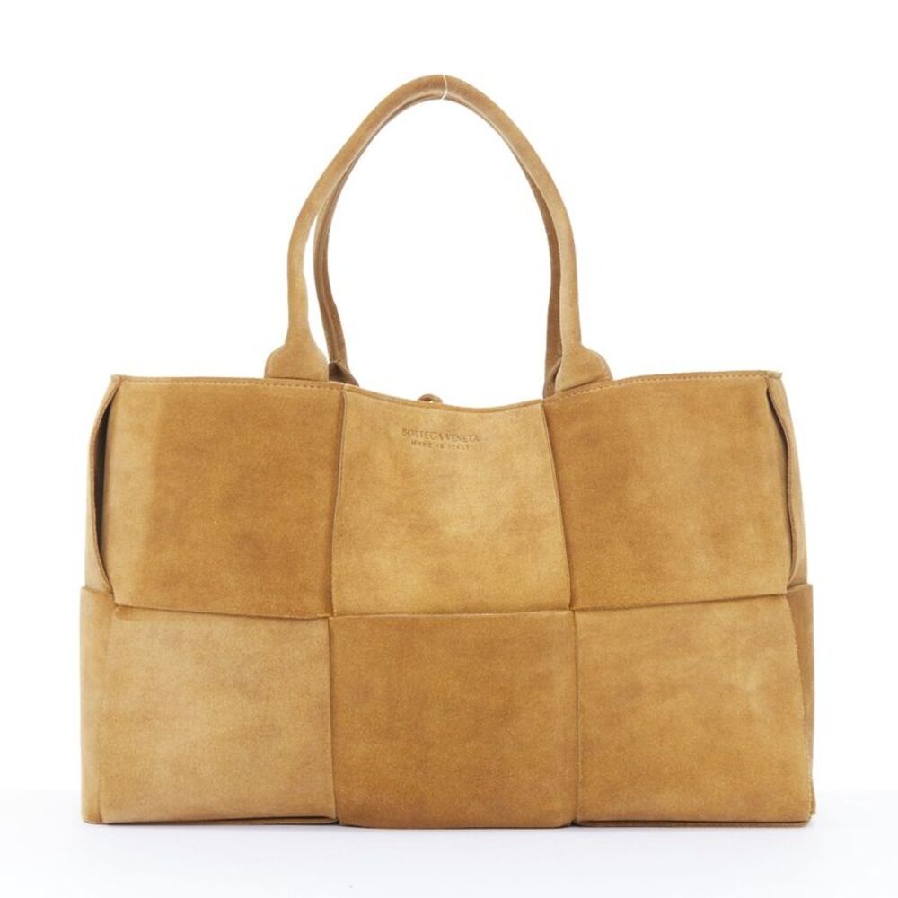 Bottega Veneta Arco Brown Suede Hobo Tote Bag